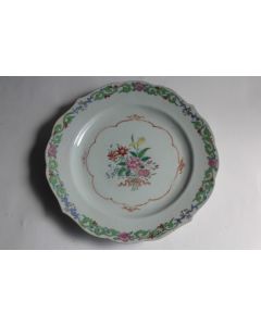 Assiette porcelaine Chine Export XVIIIe siècle