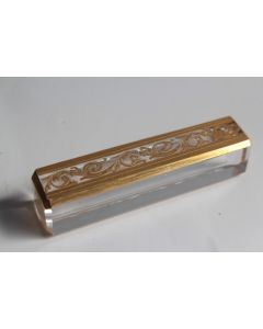 SAINT-LOUIS Porte-couteau cristal Thistle or