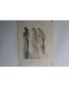 SALVADOR DALI Lithographie La divine comédie Le ciel de vénus