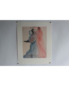 SALVADOR DALI Lithographie La divine comédie La splendeur de Béatrice