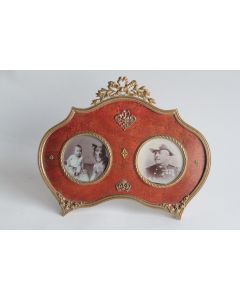 Cadre porte-photo double XIXe siècle Napoléon III