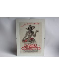 Affiche publicitaire cigarettes de la régie française 1938