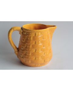 Pichet jaune barbotine Digoin Sarreguemines