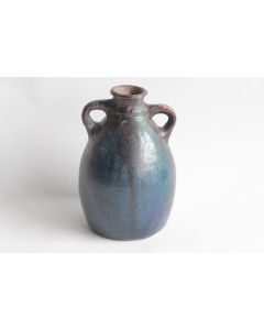 Vase à anses grès émaillé