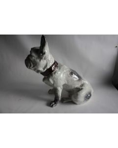 Ancien Chien Bouledogue terre cuite Bavent Normandie