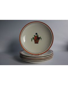 Anciennes assiettes plates Jean Luce art déco