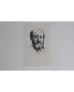 Gravure Pointe sèche Marcellin DESBOUTIN Portrait Émile Augier
