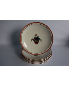 Anciennes assiettes plates Jean Luce art déco