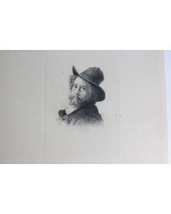 Gravure Pointe sèche Marcellin DESBOUTIN Autoportrait