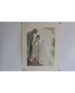SALVADOR DALI Lithographie La divine comédie La seconde Corniche