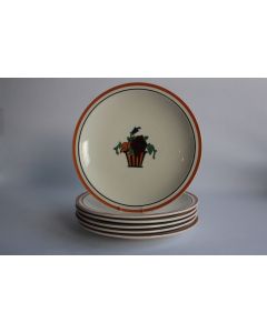 Anciennes assiettes dessert Jean Luce art déco