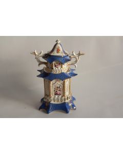 Tisanière porcelaine Pagode XIXe siècle