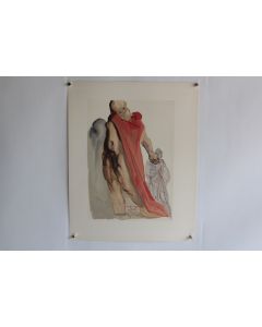 SALVADOR DALI Lithographie La divine comédie Reproches de Virgile