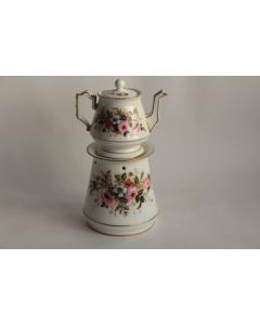 Tisanière porcelaine de Limoges Haviland Fleurs
