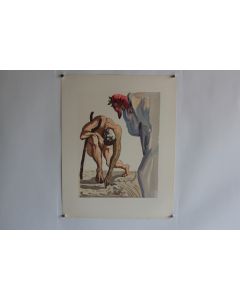 SALVADOR DALI Lithographie La divine comédie Princes de la vallée fleurie