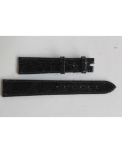 Bracelet montre Universal Genève croco noir 17 mm