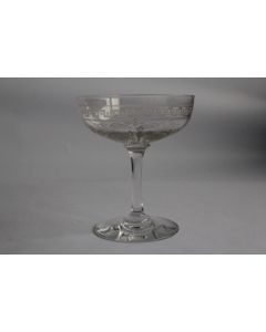 Coupe à champagne cristal gravé Empire
