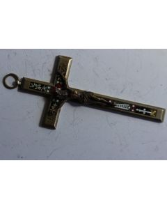 Ancienne croix micro mosaïque Italie