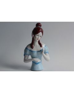 Demi figurine porcelaine Femme Allemagne