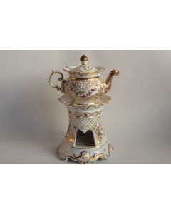 Tisanière porcelaine de Paris XIXe siècle