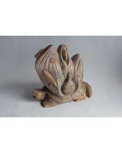 Sculpture pierre Arnie Tortue Art nuit