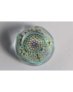 Boule presse-papier facettes Millefiori Whitefriars
