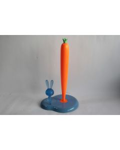ALESSI Porte-rouleau essuie-tout Lapin carotte ASG42W Stefano Giovannoni