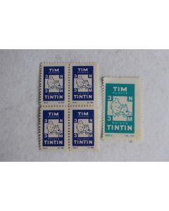 Points Tintin Hergé BD collection timbre