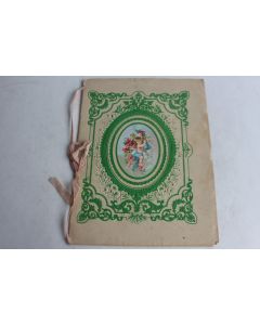 Cahier d'écolier vœux aux parents pour le nouvel an 1898