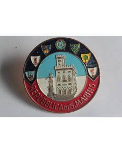 Insigne automobile Plaque de calandre émaillée Republica San Marino