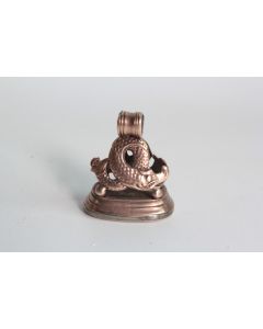 Sceau de châtelaine Dauphin or 14K XIXe siècle