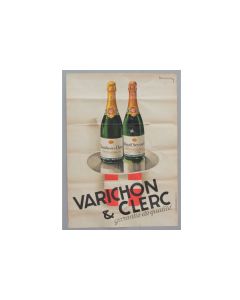 DUPIN Léon Affiche Lithographie Vin Varichon & Clerc Royal Seyssel