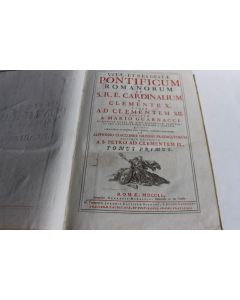 Historiae Pontificum Romanorum et S.R.E.Cardinlium 1751 tome 1