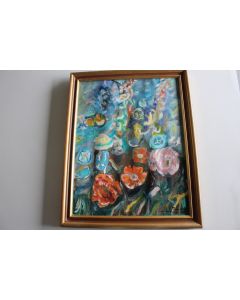 Tableau Rose CHARREY Fleurs