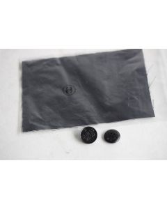 CHANEL 2 boutons métal et resine