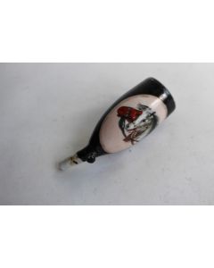 Fourneau de pipe porcelaine chevaux