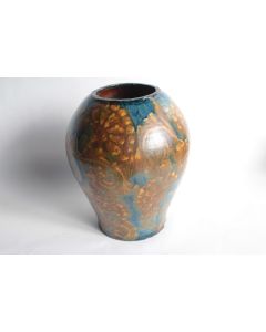 Vase terre vernissée René NICOLE Poterie Savoyarde