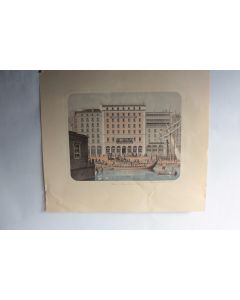 Lithographie Genève Le grand quai 1841 pour Patek Philippe 