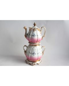 Tisanière porcelaine de Paris XIXe siècle