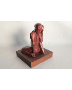 Sculpture moderne cire Couple