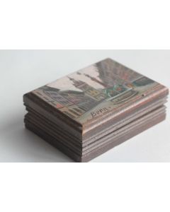 Boite à timbres bois peint Souvenir Berne Suisse