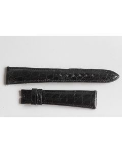 Bracelet montre Watches of Switzerland croco noir 18 mm
