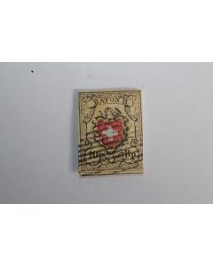 Timbre Suisse rayon 10 Rp non encadrer 1850