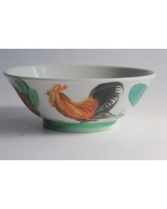 Bol porcelaine peint main coq Chine