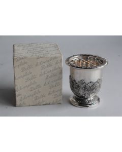 Pot pourri métal argenté Delli