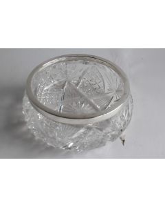 Coupe cristal taillé et argent Behrnd Hermann Allemagne