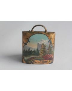 Ancienne cloche peint paysage Souvenir Montagne Suisse Aareschlucht