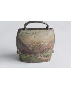 Ancienne cloche peint paysage Souvenir Montagne Suisse