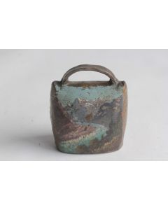 Ancienne cloche peint paysage Souvenir Montagne Suisse