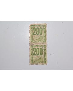 Timbres France société nationale des chemin de fer paire 200F 